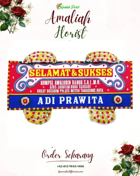Papan Bunga Ucapan Selamat Krinjing